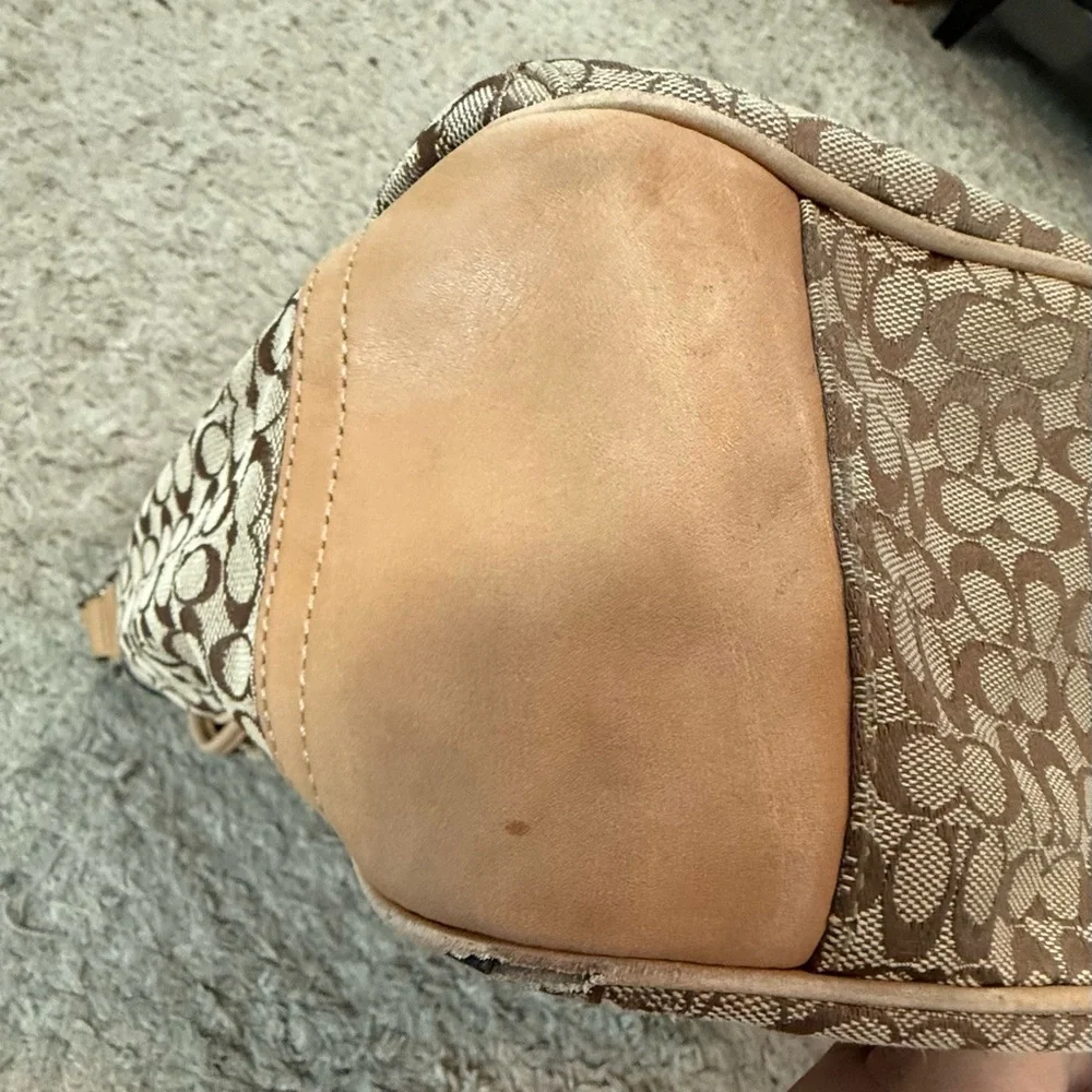 Coach Signature Voyager Messenger Bag No J0968-F70183 Tan, Beige, & Brown - Picture 5 of 16